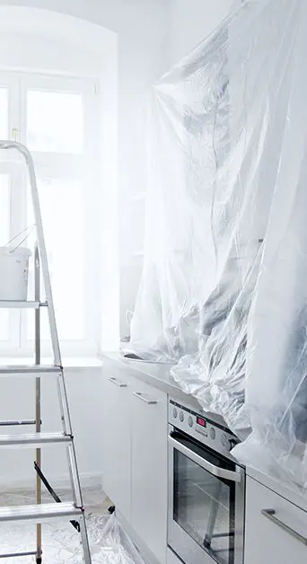 Photo d'une intervention de peinture en bâtiment